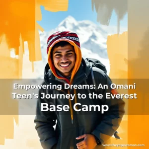 Artistic representation for Empowering Dreams: An Omani Teen's Journey to the Everest Base Camp