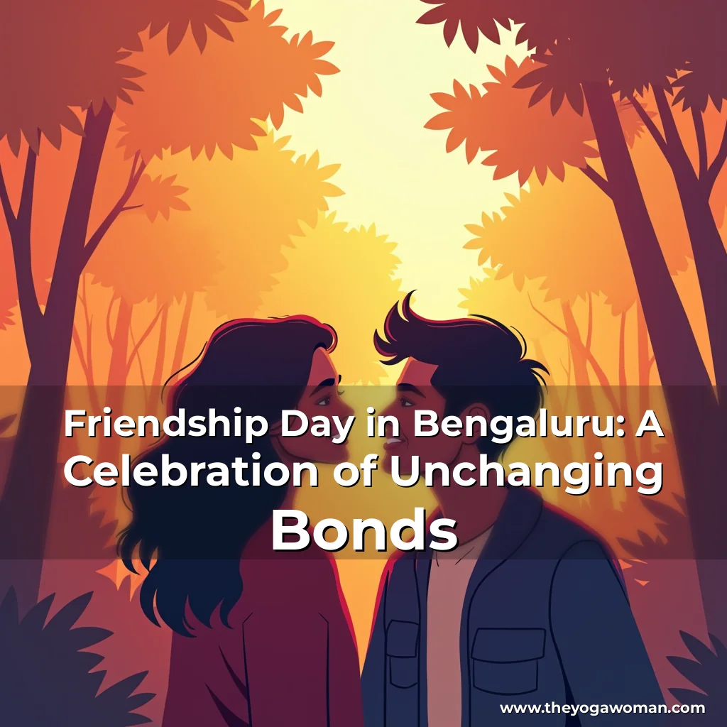 Artistic representation for Friendship Day in Bengaluru: A Celebration of Unchanging Bonds