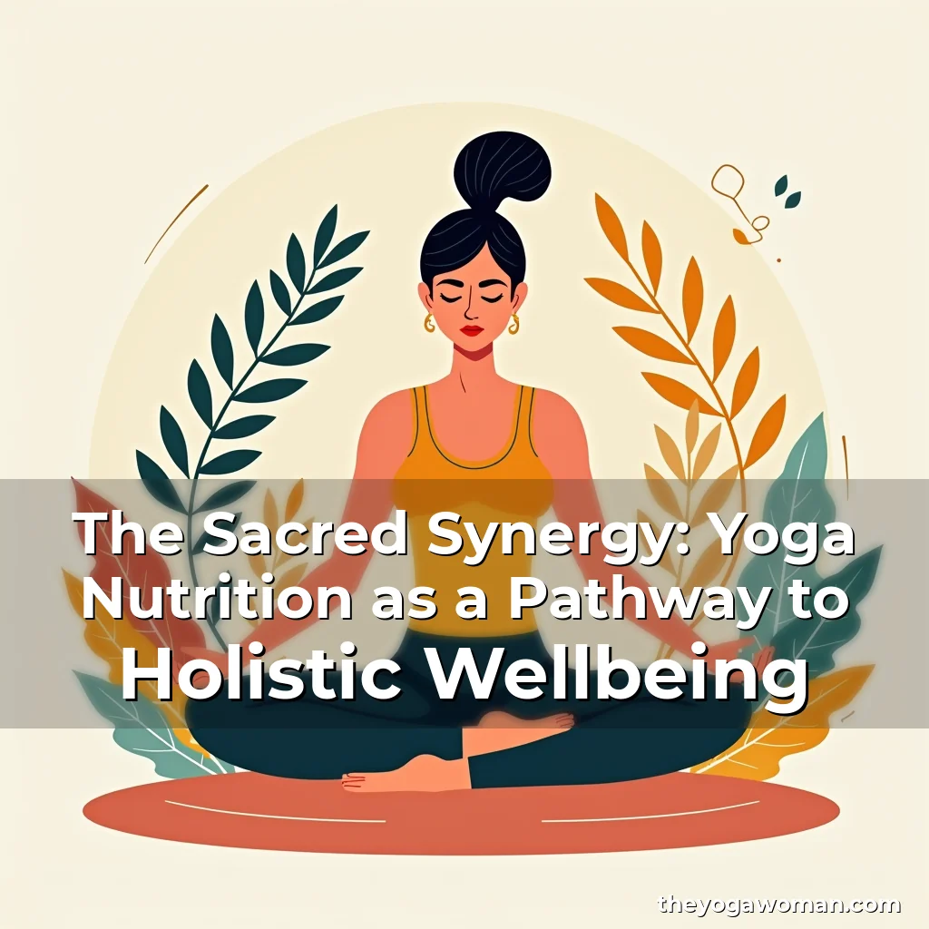 Artistic representation for The Sacred Synergy: Yoga Nutrition as a Pathway to Holistic Wellbeing