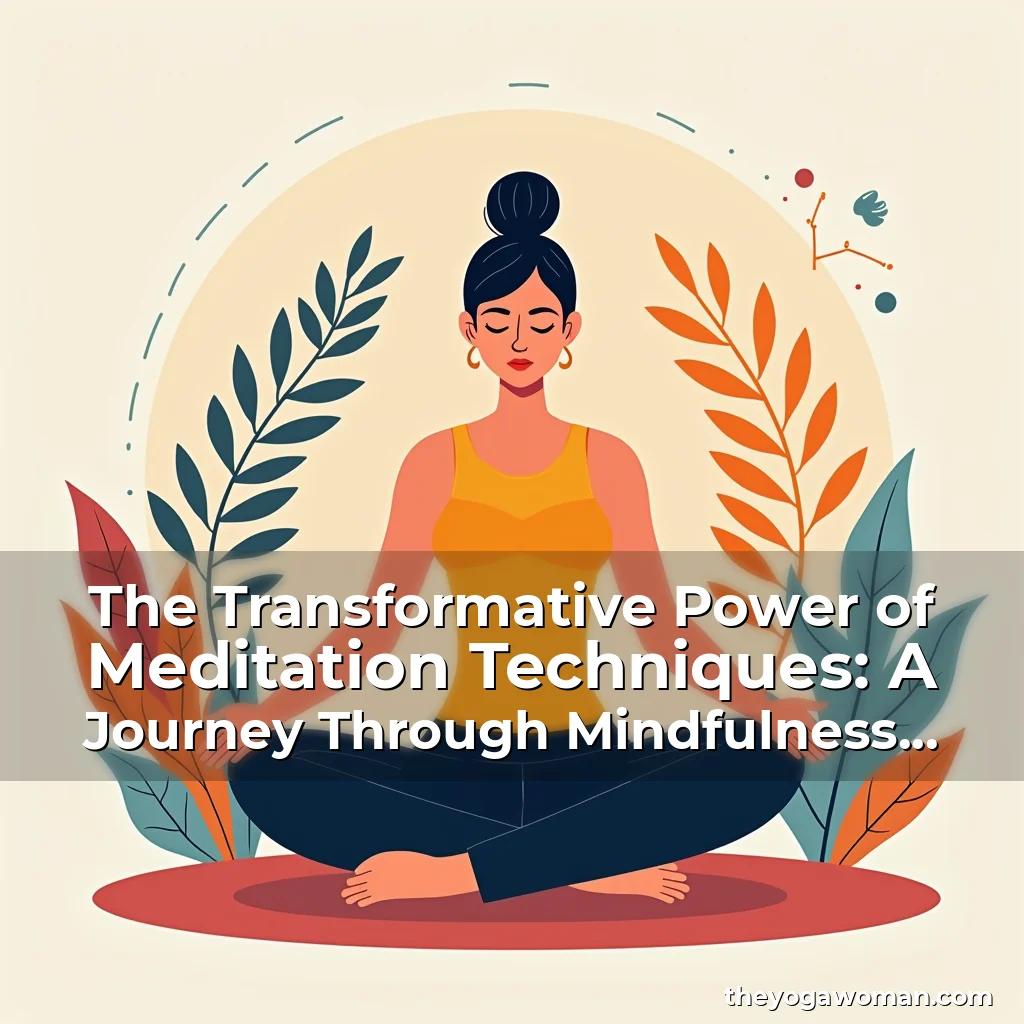 Artistic representation for The Transformative Power of Meditation Techniques: A Journey Through Mindfulness Practices