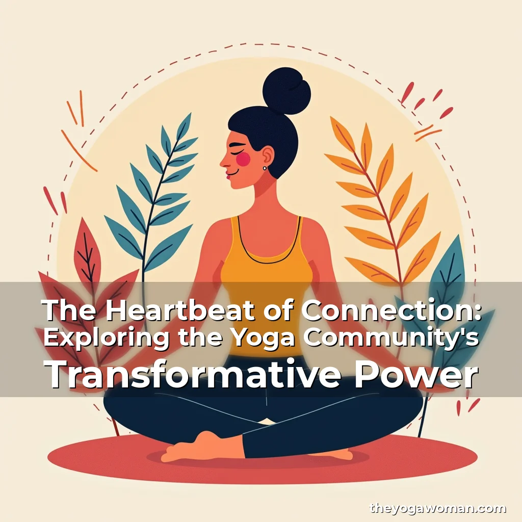 Artistic representation for The Heartbeat of Connection: Exploring the Yoga Community's Transformative Power