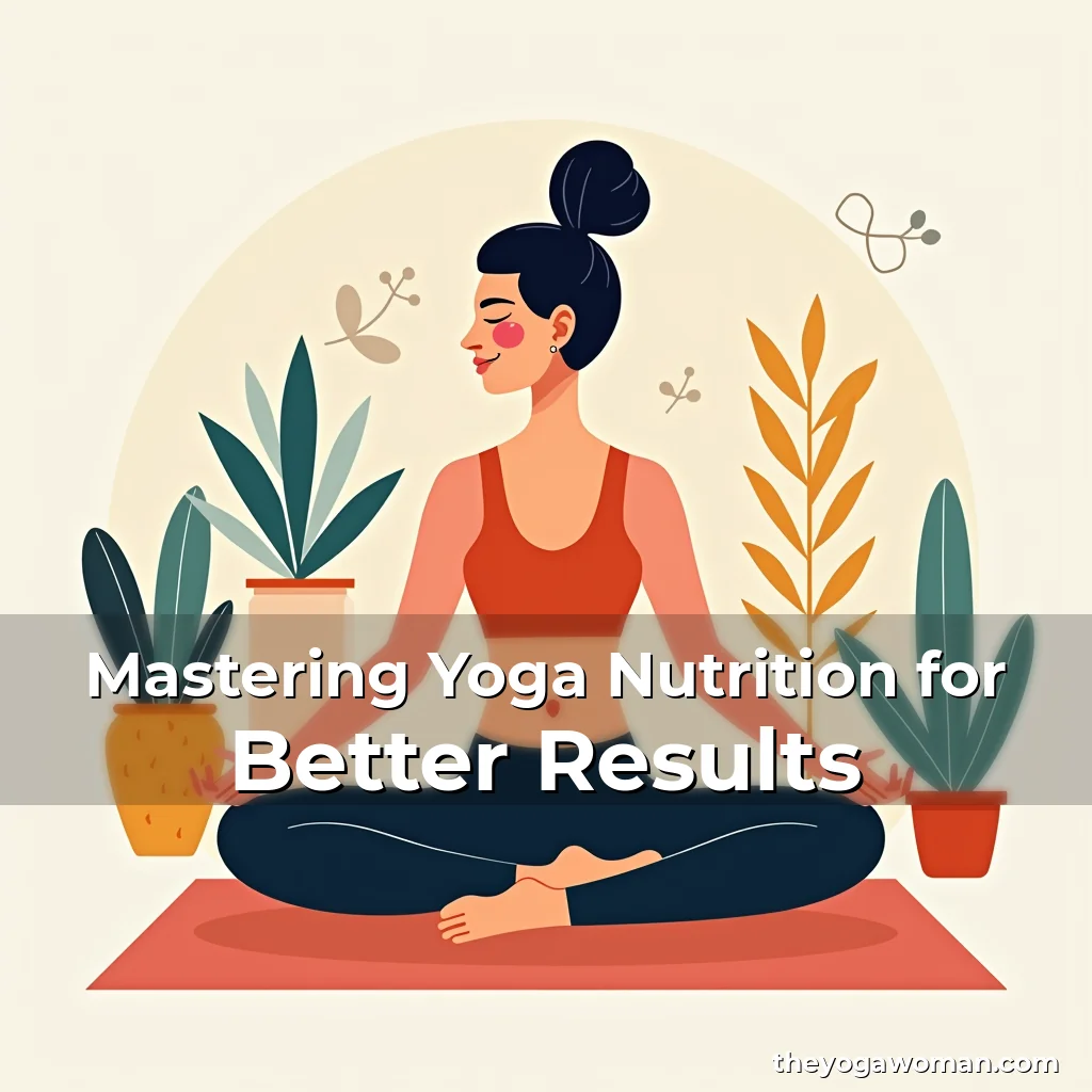 Artistic representation for Mastering Yoga Nutrition for Better Results