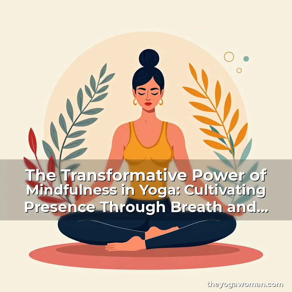 Artistic representation for The Transformative Power of Mindfulness in Yoga: Cultivating Presence Through Breath and Movement